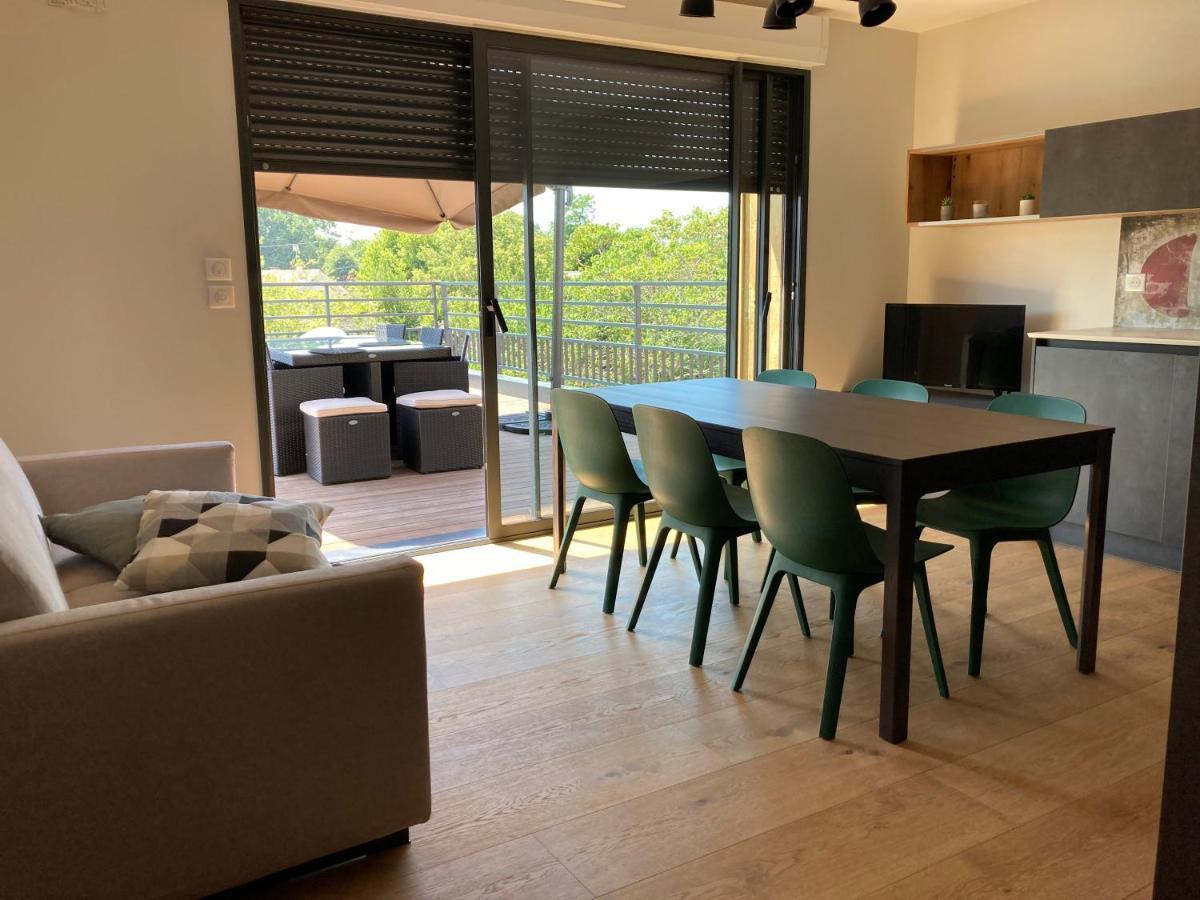 Au Coeur Du Bassin D'Arcachon,Tres Bel Appartement Avec Terrasse أودينج المظهر الخارجي الصورة
